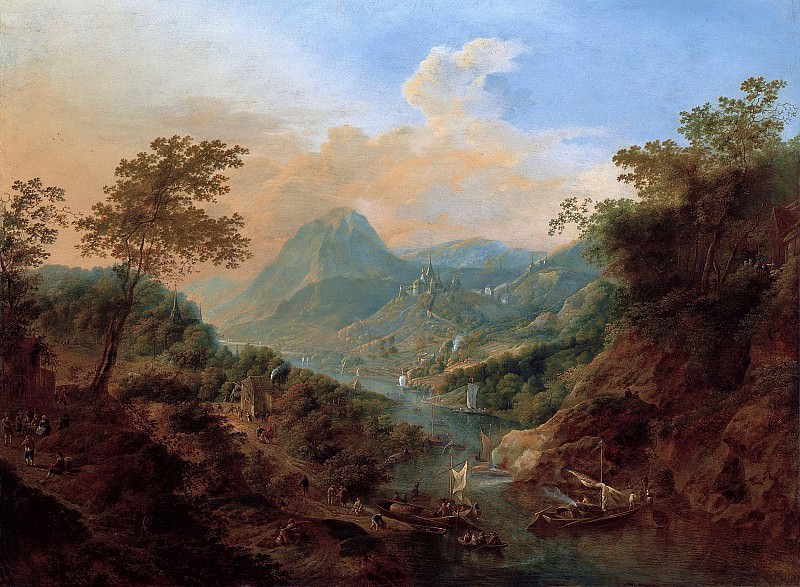 Ян Гриффер I – Пейзаж с видом на Рейн, Музей Лихтенштейн (Вена)