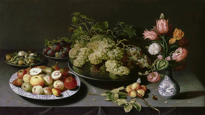 Осиас Беерт – Натюрморт с цветами и фруктами, Музей Лихтенштейн (Вена)