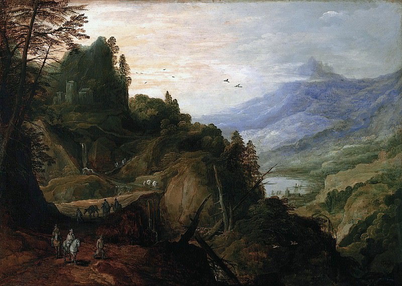 Йос де Момпер – Пейзаж с горной дорогой, Музей Лихтенштейн (Вена)