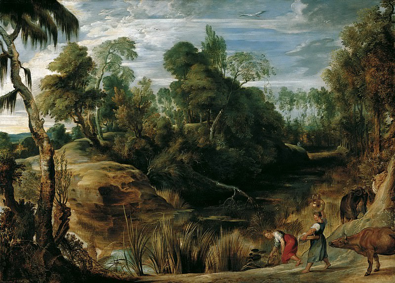 Peter Paul Rubens – Landscape with milkmaids and cows, Liechtenstein Museum (Vienna)