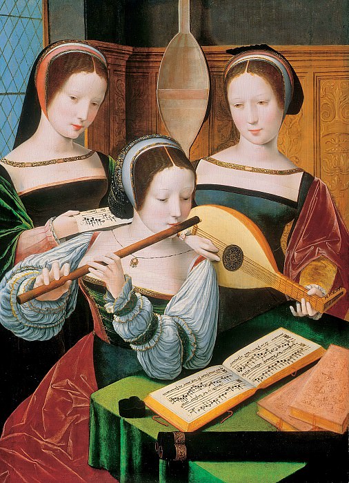 Мастер женских полуфигур – Три музыкантки, Музей Лихтенштейн (Вена)