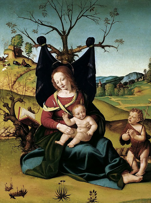 Пьеро ди Козимо – Мадонна с младенцем и Иоанном Крестителем, Музей Лихтенштейн (Вена)