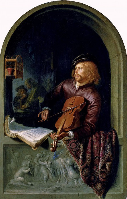 Gerrit Dou – Violinist, Liechtenstein Museum (Vienna)