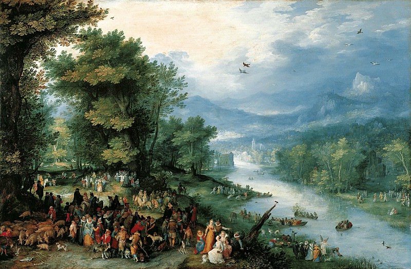 Ян Брейгель I – Пейзаж с Товием и ангелом, Музей Лихтенштейн (Вена)