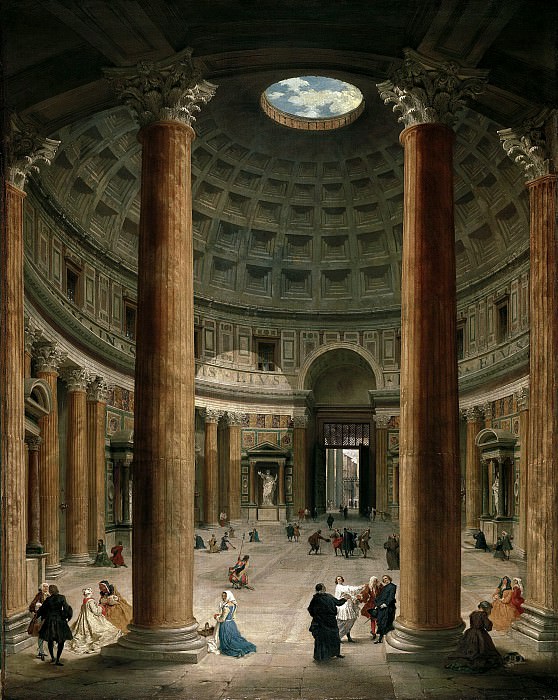 Giovanni Paolo Pannini – Interior of the Roman Pantheon, Liechtenstein Museum (Vienna)