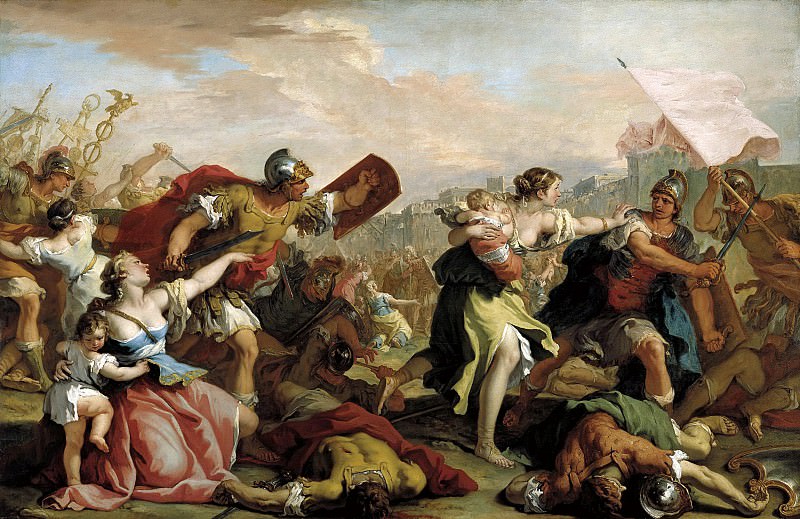 Sebastiano Ricci – Battle of the Romans and the Sabines, Liechtenstein Museum (Vienna)