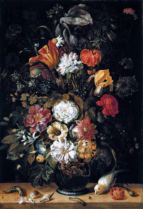 Johann Angermeyer – Bouquet of flowers and animals, Liechtenstein Museum (Vienna)