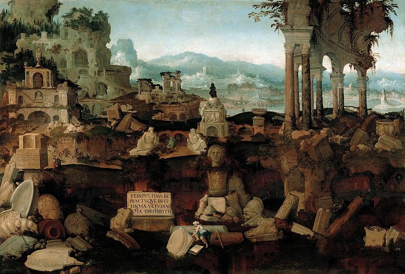 Херман Постумус – Фантастический пейзаж с руинами, Музей Лихтенштейн (Вена)
