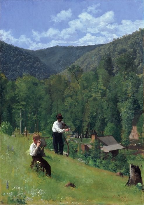 The Farmer and His Son at Harvesting. Thomas Pollock Anschutz