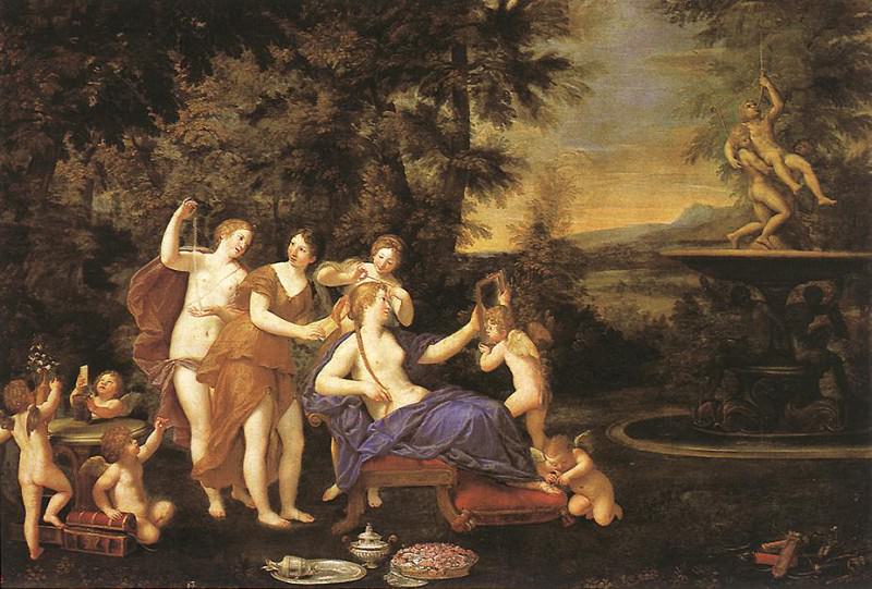 Venus Attended By Nymphs And Cupids. Francesco Albani