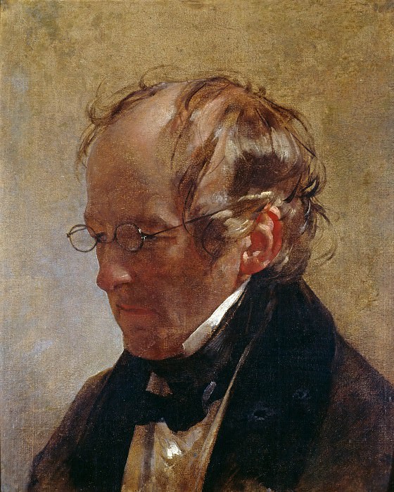 Portrait of the painter Carl Vogel von Vogelstein. Friedrich Von Amerling