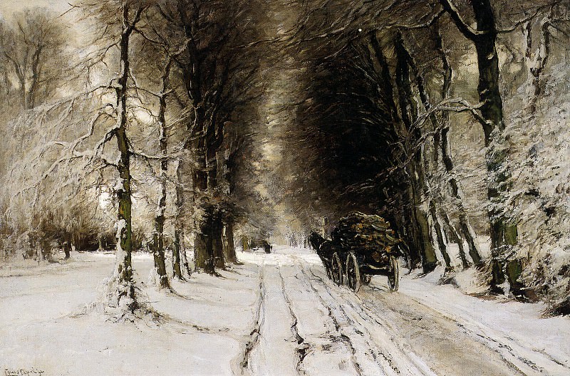 Winter landscape. Louis Apol