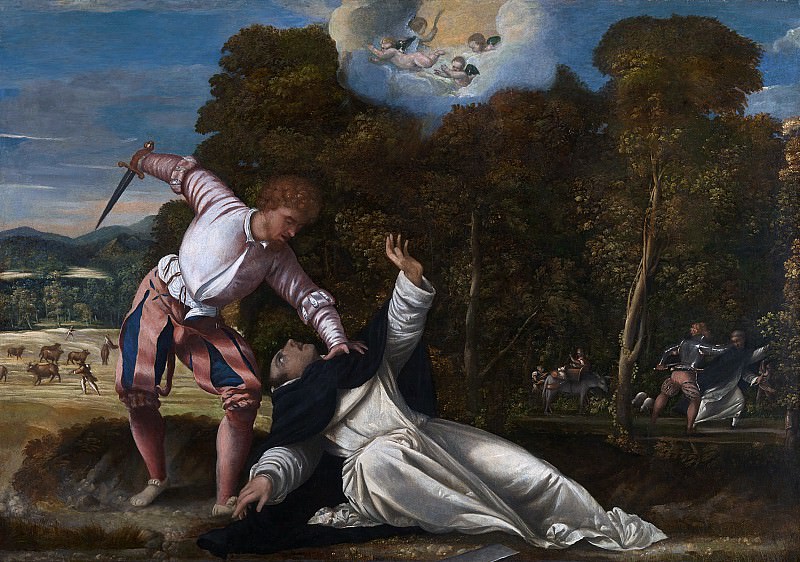 The Death of Saint Peter Martyr. Bernardino da Asola