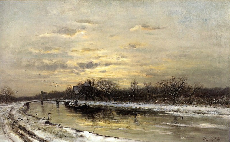 Winterlandscape. Lodewijk Apol