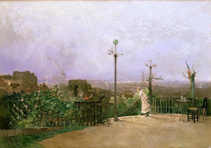 Paris seen from the heights of Montmartre. Jean d’ Alheim