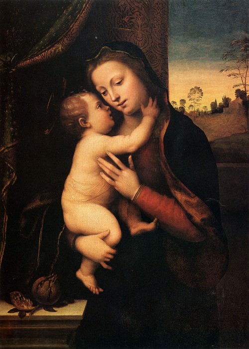 Madonna And Child. Mariotto Albertinelli