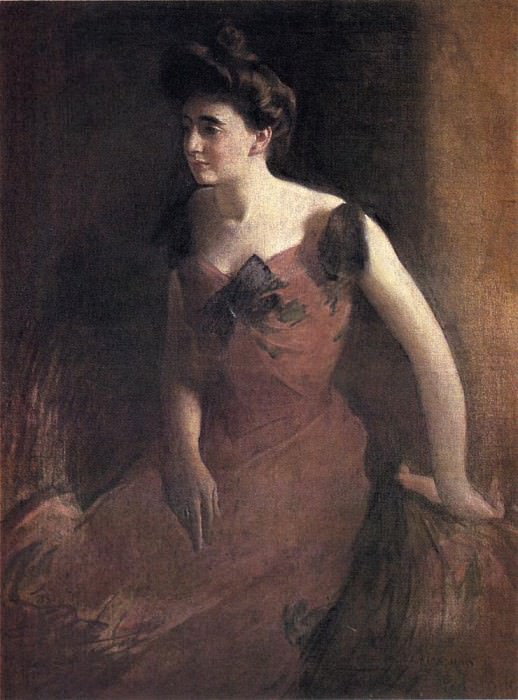 Woman in a Red Dress. John White Alexander