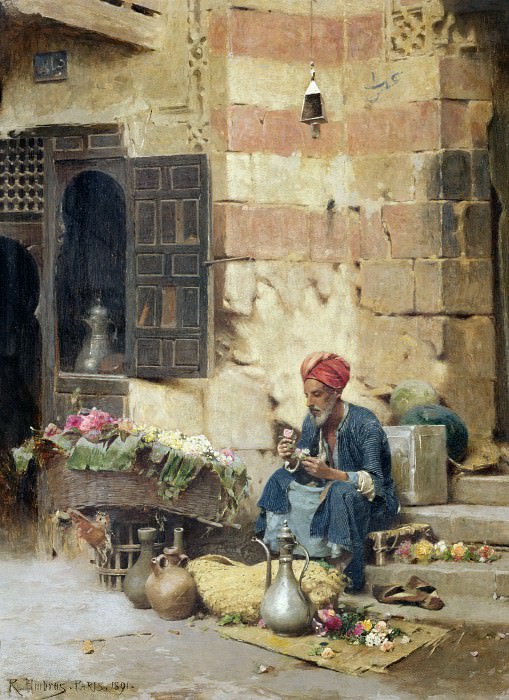 Продавец цветов. Рафаэль фон Амброс