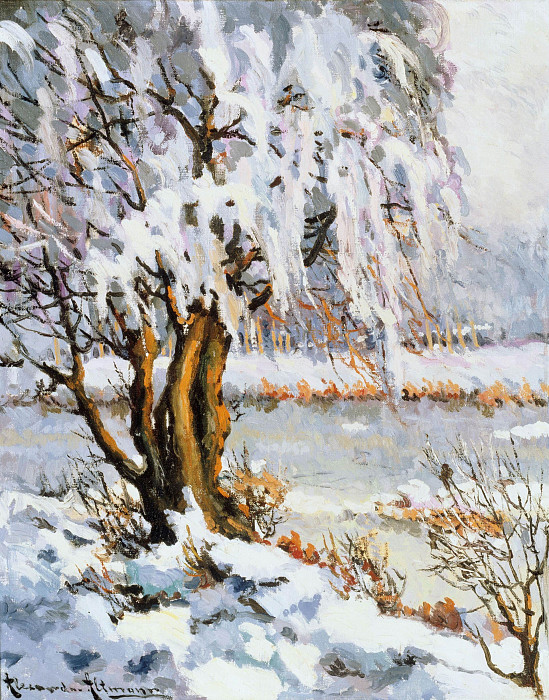 Снежный пейзаж. Александр Альтман