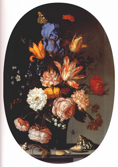 bouquet of flowers c1630. Balthasar Van Der Ast