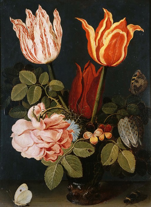 Цветы и бабочки. Виллем ван Альст