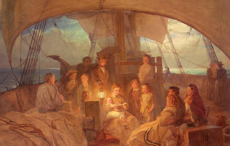 The Emigrant Ship. John Absolon