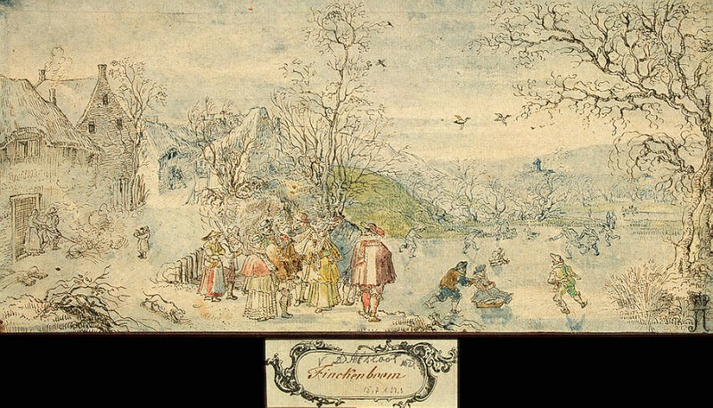 Winter Landscape with Figures, 1612-16, Eremitaget. Denis Van Alsloot