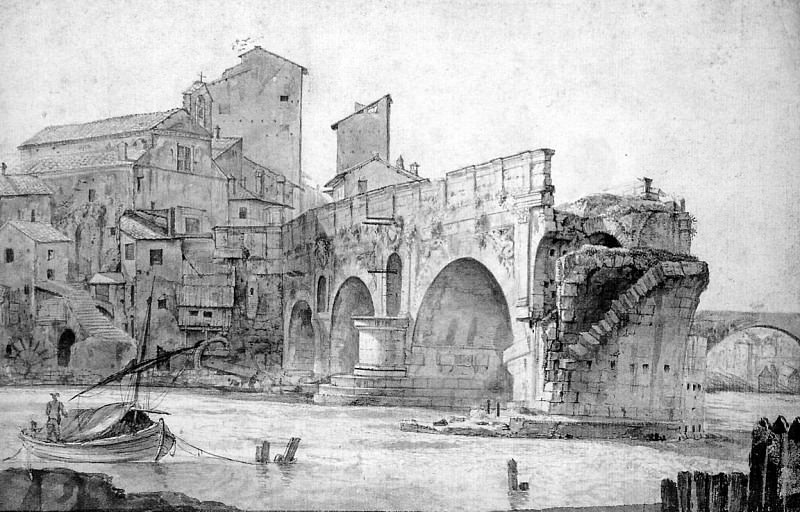 Разрушенный мост в Риме. Ян Асселин