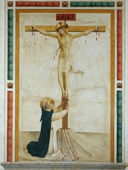 Saint Dominic Adoring Christ on the Cross