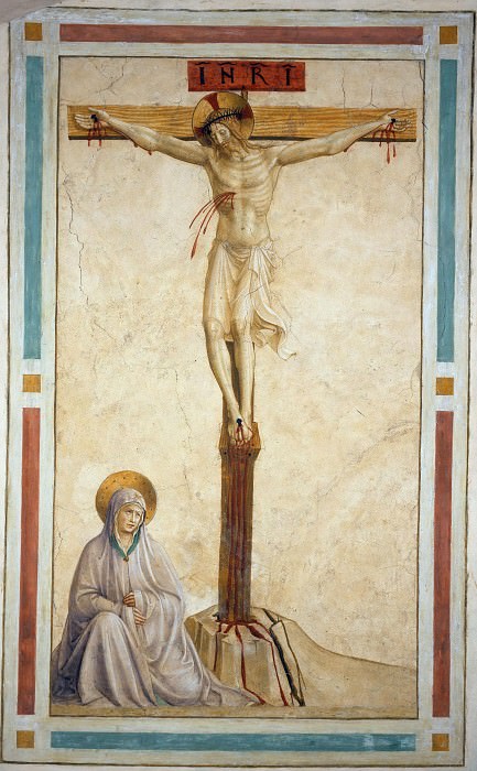 22 Crucifixion with St Dominic. Fra Angelico