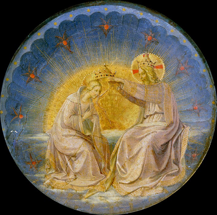 Тондо с коронованием Девы Марии. Фра Анджелико