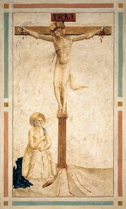 20 Crucifixion with St Dominic. Fra Angelico