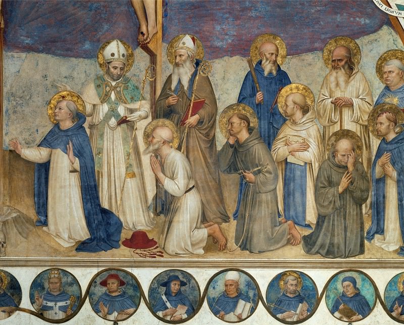 Crucifixion with Saints, detail