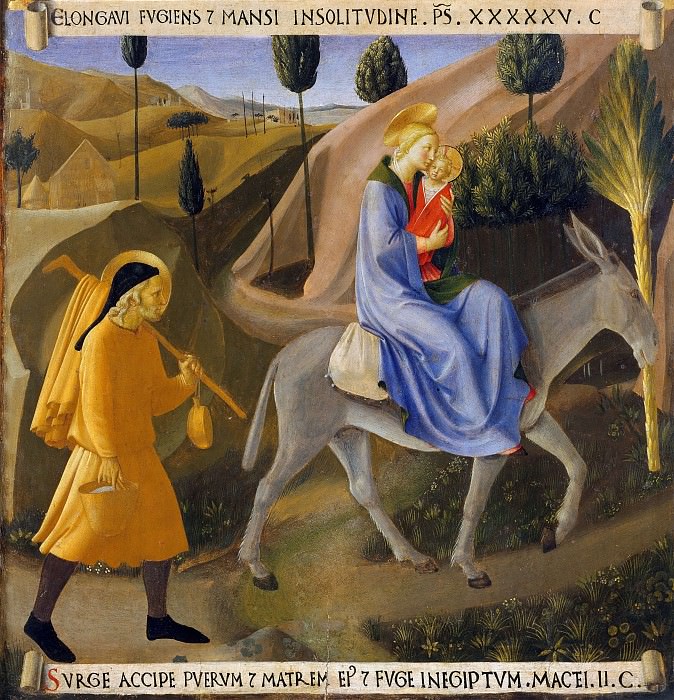 08. Flight into Egypt. Fra Angelico