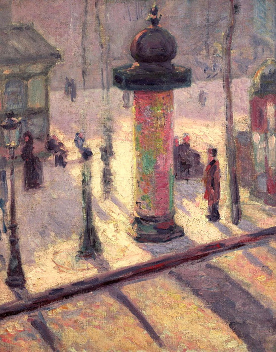 Kiosk on the Boulevard Clichy. Louis Anquetin