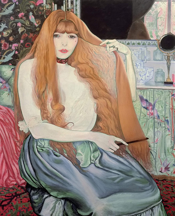 Woman Combing Her Hair. Louis Anquetin