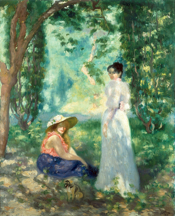 Two Women In A Landscape. Louis Anquetin