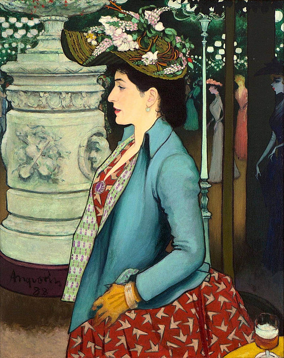 An Elegant Woman at the Élysée Montmartre. Louis Anquetin