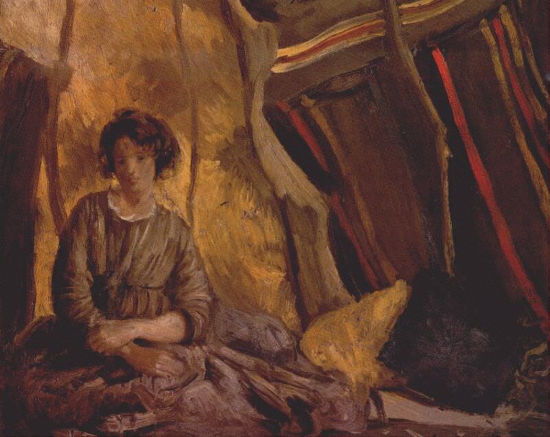 ida in the tent 1905. John Augustus