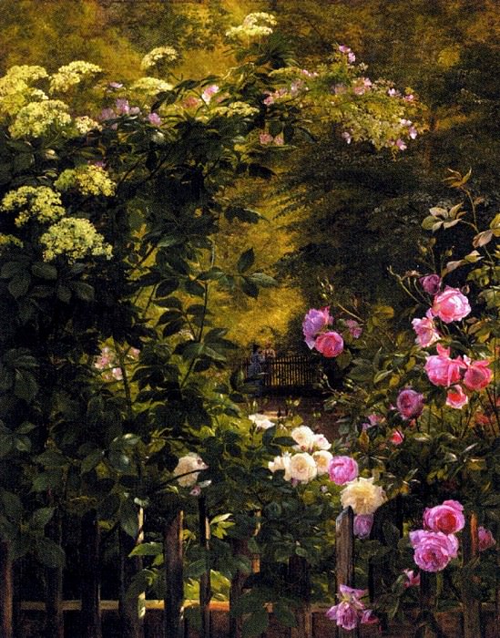 Garden flowers, Carl Fredrik Aagaard
