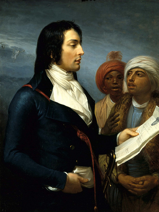 General Louis-Charles-Antoine Desaix reading an order from General Bonaparte to two Egyptians in the Year IX of the French Republic. Andrea Appiani