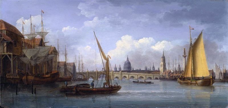 Лондонский мост с собором Святого Павла вдали. Уильям Андерсон