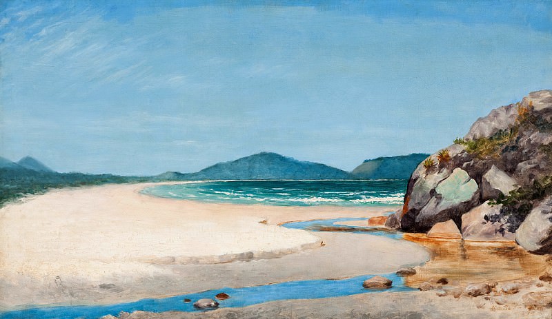 Морской пейзаж (Guarujá). Хосе Феррас де Алмейда Жуниор
