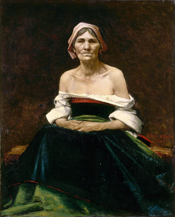 Old Woman. Alfred Pierre Agache