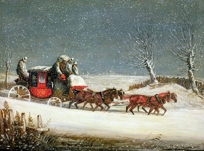 «Royal Mail» в глубоком снегу. Сэмюэл Генри Алкен
