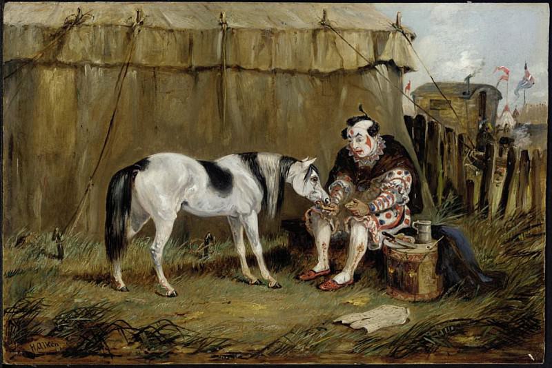 Circus, Pony and Clown. Samuel Henry Alken