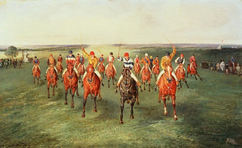 The Finish of the Two Thousand Guineas at Newmarket. Samuel Henry Alken