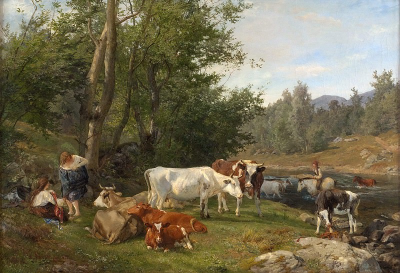 Landscape with Cattle. Anders Monsen Askevold