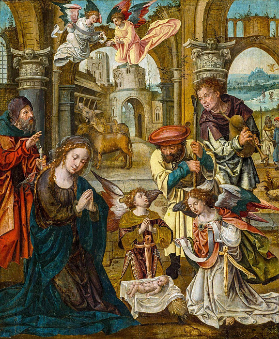 Adoration of the Shepherds. Pieter Coecke Van Aelst