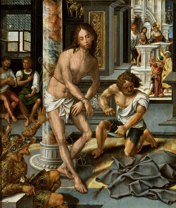 Christ On The Column Of Torture. Pieter Coecke Van Aelst
